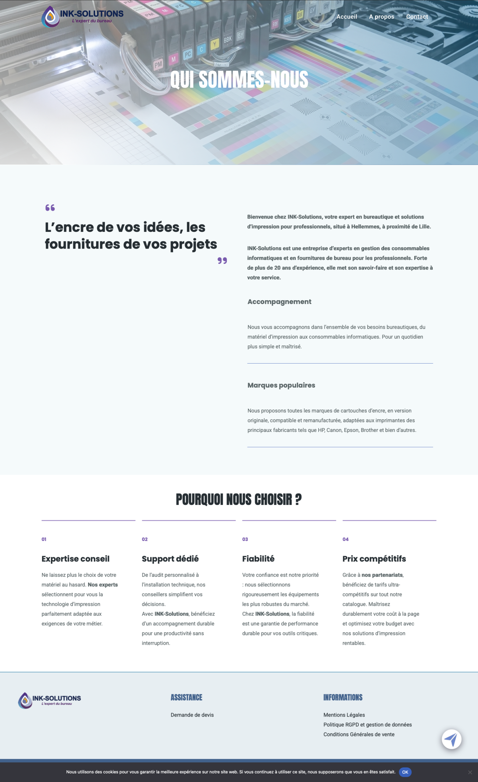 About ink solutions