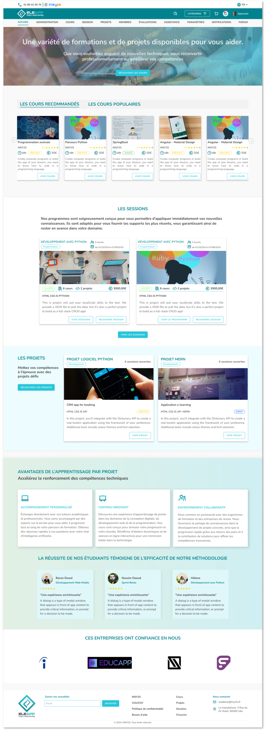 Accueil_application formation